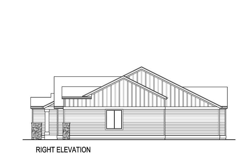 House Plan Design - Exterior - Other Elevation 1 for Farmhouse House Plan #569-51 - 4 bed, 3.5 bath