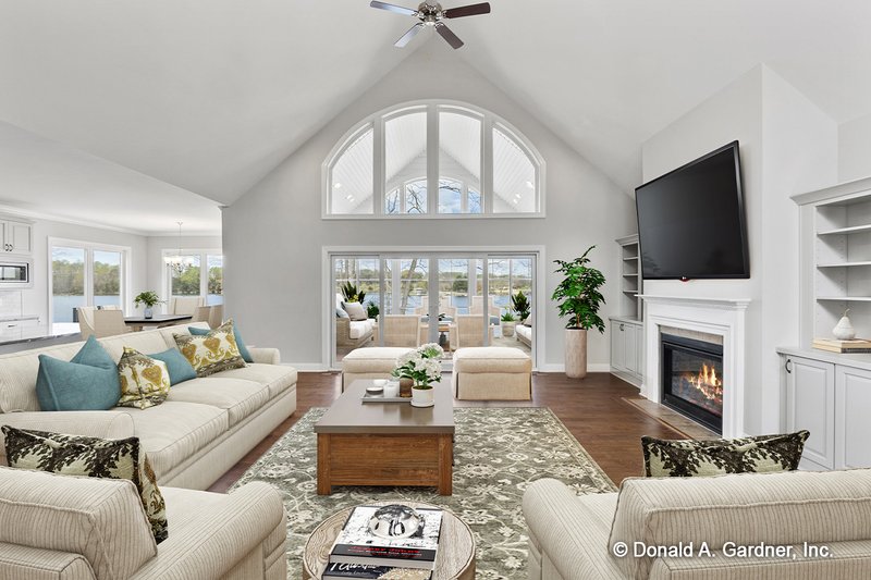 Home Plan - Interior - Family Room for Country House Plan #929-818 - 4 bed, 4 bath
