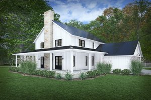 Exterior - Other Elevation 3 for Farmhouse House Plan #120-295 - 4 bed, 3 bath