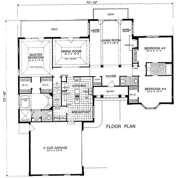 Traditional Floor Plan - Main Floor Plan #322-113