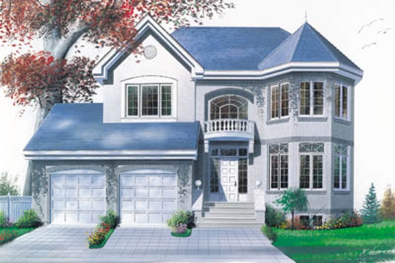 Home Plan - European Exterior - Front Elevation Plan #23-2006