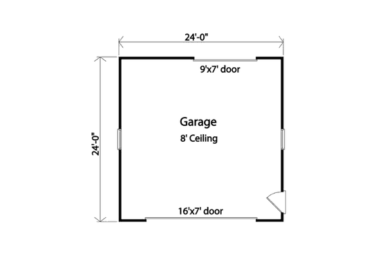 Floor Plan - Main Floor for Traditional House Plan #22-562, 0 bath