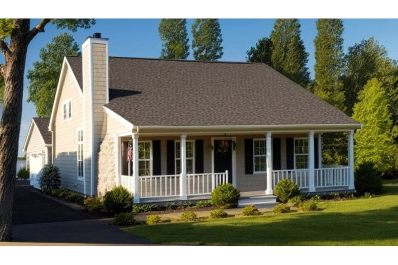 Home Plan - Country Exterior - Front Elevation Plan #3-299