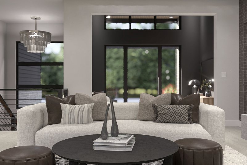 Architectural House Design - Interior - Family Room 1 for Modern House Plan #455-823 - 3 bed, 2.5 bath