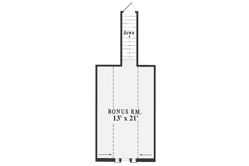 Home Plan - Floor Plan - Upper Floor for Country House Plan #42-563 - 4 bed, 2 bath