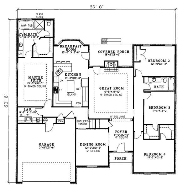 Home Plan - European Floor Plan - Main Floor Plan #17-2695