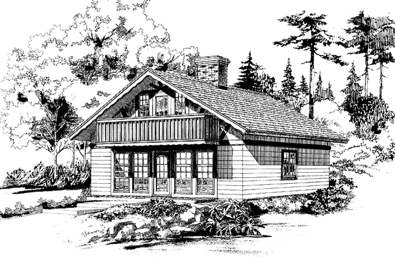 House Blueprint - Country Exterior - Front Elevation Plan #47-700