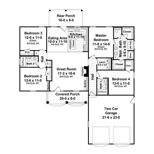 Home Plan - European Floor Plan - Main Floor Plan #21-214