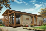 Contemporary Style House Plan - 2 Beds 1 Baths 700 Sq/Ft Plan #23-2603 