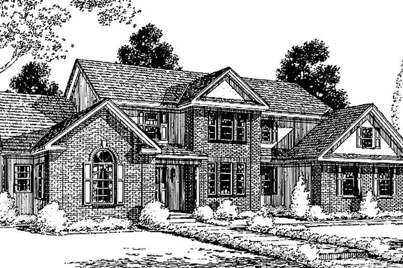 House Design - Country Exterior - Front Elevation Plan #1029-10