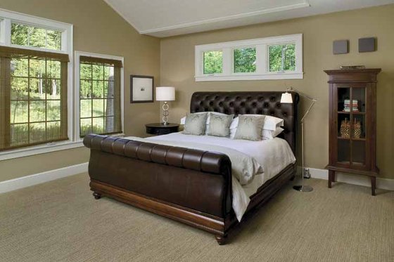 Interior - Master Bedroom for European House Plan #928-40 - 4 bed, 3 bath