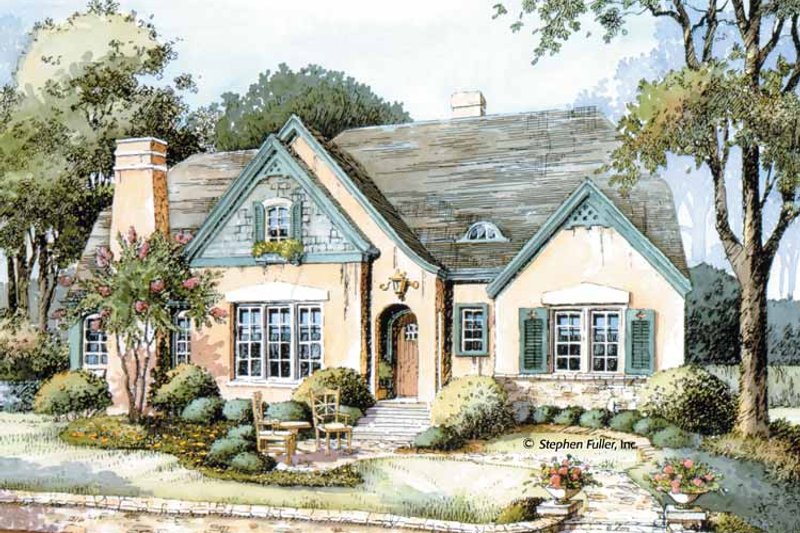 Dream House Plan - Exterior - Front Elevation 4 for Country House Plan #429-308 - 3 bed, 2.5 bath