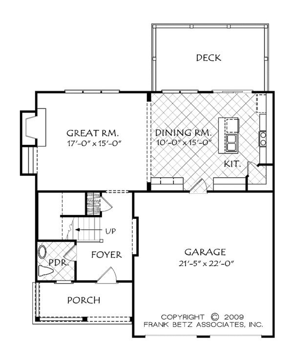 Home Plan - Traditional Floor Plan - Main Floor Plan #927-523