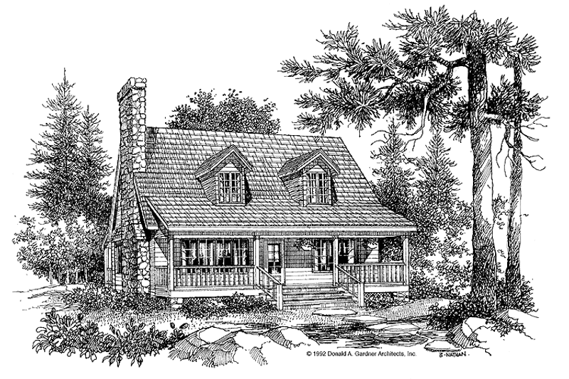 Home Plan - Exterior - Front Elevation 3 for Country House Plan #929-143 - 3 bed, 2 bath