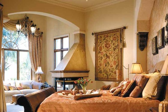 Interior - Master Bedroom for Mediterranean House Plan #930-325 - 4 bed, 5.5 bath