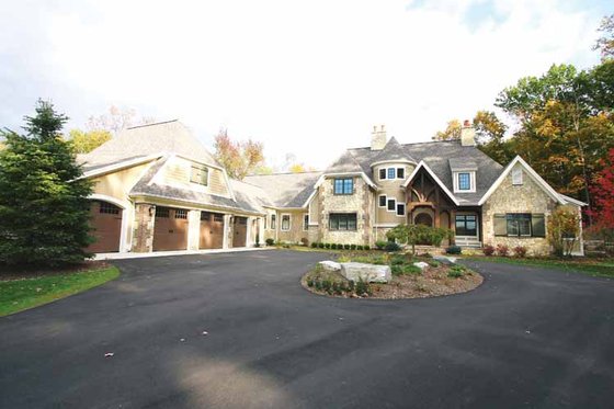 Exterior - Front Elevation 3 for European House Plan #928-178 - 4 bed, 3.5 bath