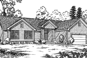 House Blueprint - Traditional Exterior - Front Elevation Plan #942-10