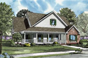 Country Exterior - Front Elevation Plan #17-2999