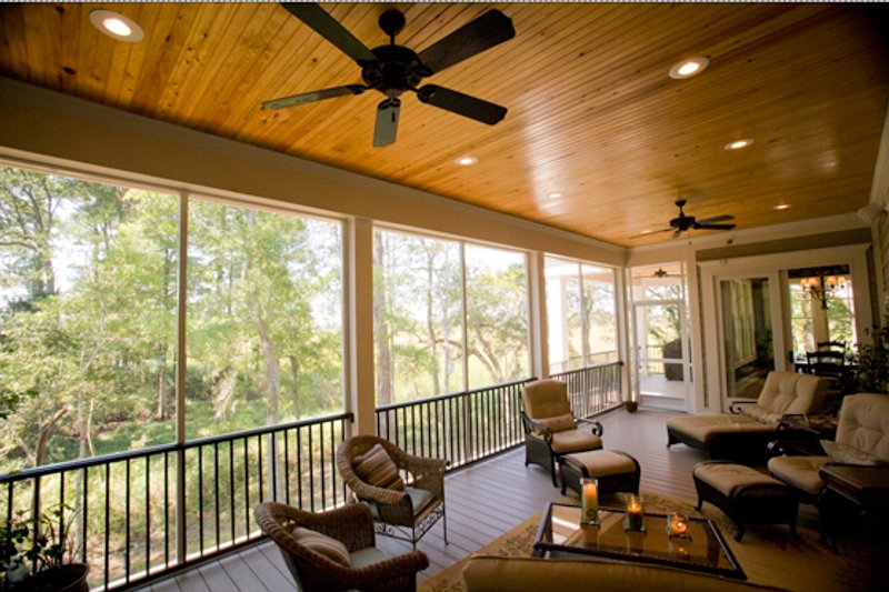 Home Plan - Exterior - Outdoor Living for Country House Plan #37-267 - 5 bed, 4 bath
