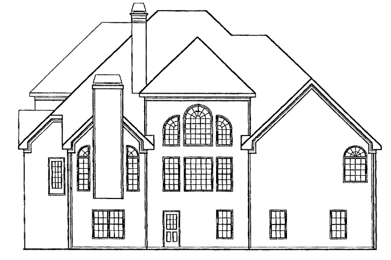 Home Plan - Exterior - Rear Elevation for Country House Plan #927-139 - 3 bed, 3.5 bath