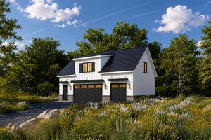 Dream House Plan - Exterior - Front Elevation for Cottage House Plan #20-2657 - 1 bed, 1 bath