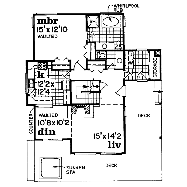 House Plan Design - Floor Plan - Main Floor Plan #47-212