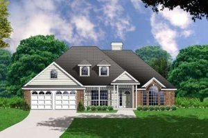 Traditional Exterior - Front Elevation Plan #40-173