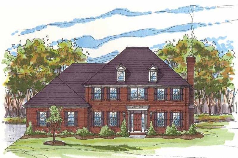 Dream House Plan - Traditional Exterior - Front Elevation Plan #435-8
