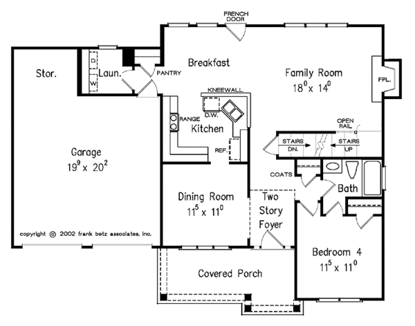 Dream House Plan - Classical Floor Plan - Main Floor Plan #927-853