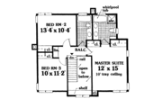 Farmhouse Style House Plan - 3 Beds 2.5 Baths 1522 Sq/Ft Plan #3-317 Floor 