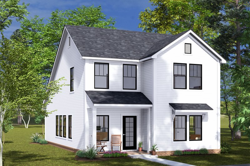 House Plan Design - Cottage Exterior - Front Elevation Plan #513-2304