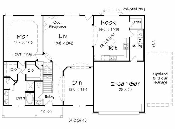 Floor Plan - Main Floor Plan #329-365