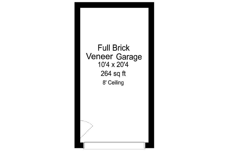 Home Plan - Floor Plan - Main Floor for Traditional House Plan #84-719, 0 bath
