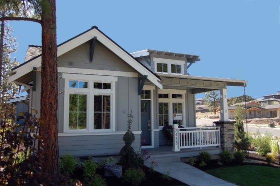 Exterior - Front Elevation 3 for Craftsman House Plan #895-25 - 2 bed, 2 bath