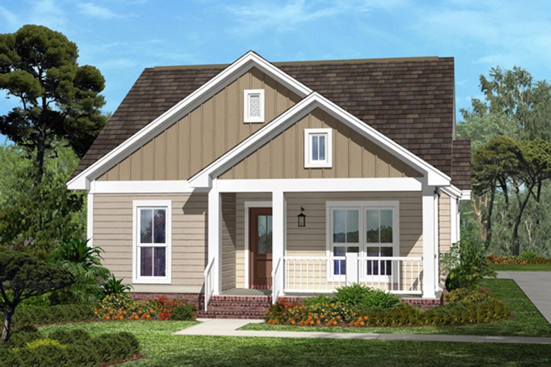 Architectural House Design - Cottage Exterior - Front Elevation Plan #430-41
