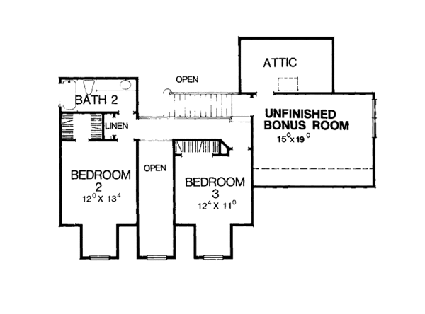 Dream House Plan - Country Floor Plan - Upper Floor Plan #472-52