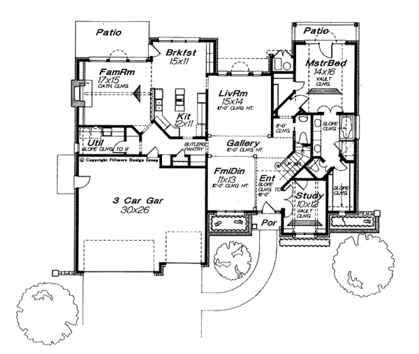 House Plan Design - Traditional Floor Plan - Main Floor Plan #310-1127