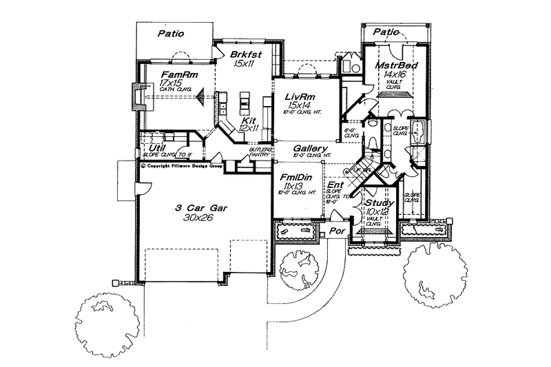 Home Plan - Floor Plan - Main Floor for Traditional House Plan #310-1127 - 4 bed, 3.5 bath