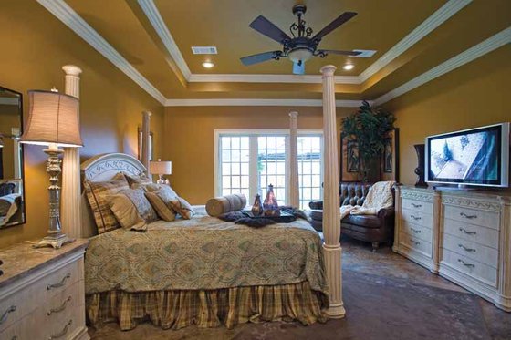 Interior - Master Bedroom for European House Plan #17-3284 - 4 bed, 2.5 bath