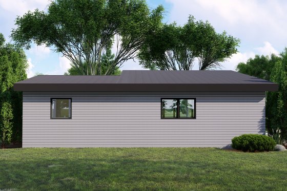 Exterior - Rear Elevation for Modern House Plan #1064-211 - 1 bed, 1 bath