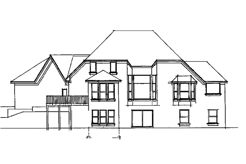 Dream House Plan - Exterior - Rear Elevation for Traditional House Plan #51-861 - 3 bed, 2.5 bath