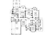 Traditional Style House Plan - 4 Beds 4.5 Baths 4022 Sq/Ft Plan #930-268 