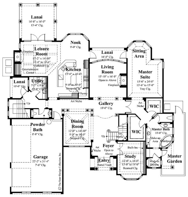 House Blueprint - Traditional Floor Plan - Main Floor Plan #930-268