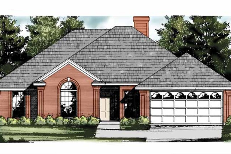 House Plan Design - Traditional Exterior - Front Elevation Plan #40-457