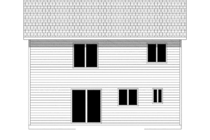 Exterior - Rear Elevation for Craftsman House Plan #943-11 - 3 bed, 2.5 bath