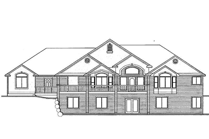 Architectural House Design - Traditional Exterior - Front Elevation Plan #308-293