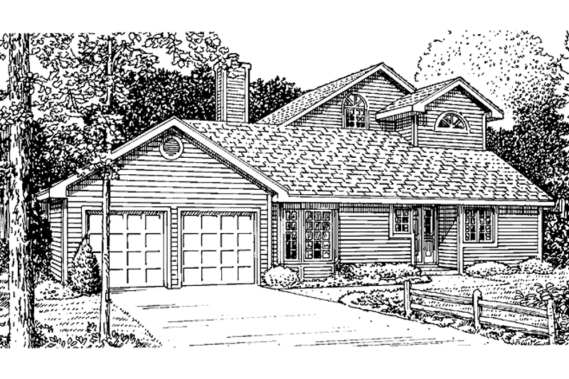 Dream House Plan - Contemporary Exterior - Front Elevation Plan #320-785