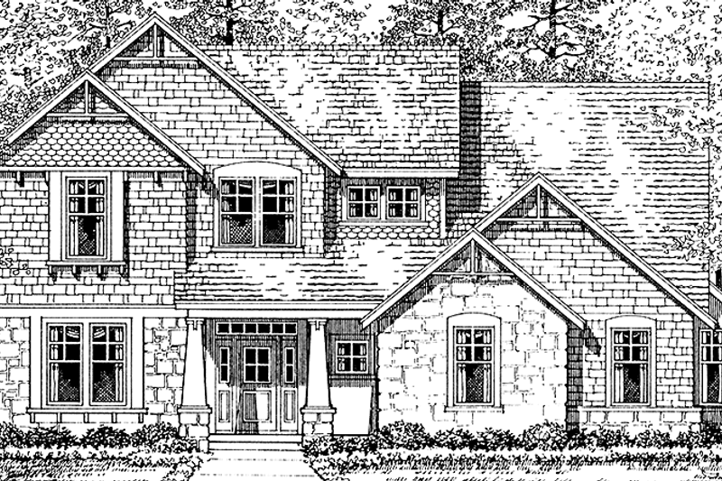 House Plan Design - Craftsman Exterior - Front Elevation Plan #472-378