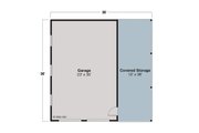 Ranch Style House Plan - 0 Beds 0 Baths 1296 Sq/Ft Plan #124-1423 