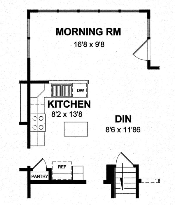 Architectural House Design - Colonial Floor Plan - Other Floor Plan #316-291